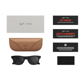 Умные очки Ray-Ban Meta* Wayfarer Gen 2 Matte Black, Поляризационные линзы Polar Gradient Graphite (RW4012), размер L